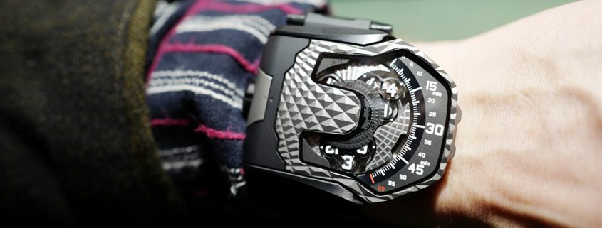 Urwerk UR-T8 Transformer on the wrist