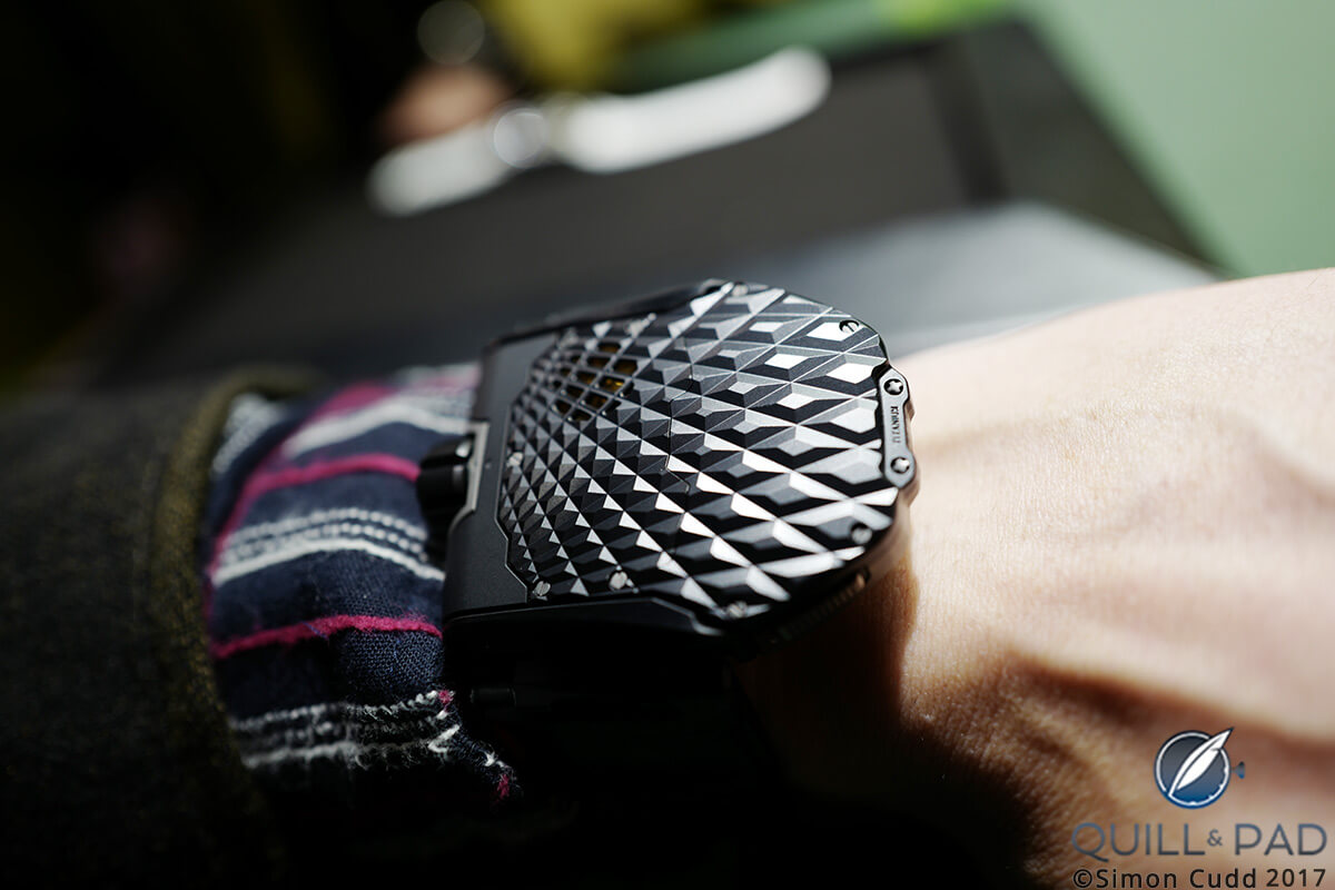 Urwerk UR-T8 Transformer on the wrist