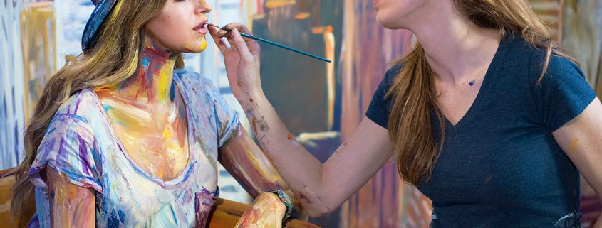 Work in progress: two-dimensional body, three-dimensional face