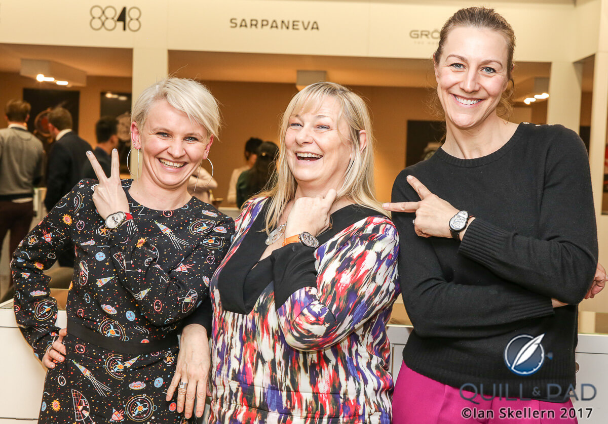 Fiona Krüger, Elizabeth Doerr and Nola Martin at Baslelworld 2017