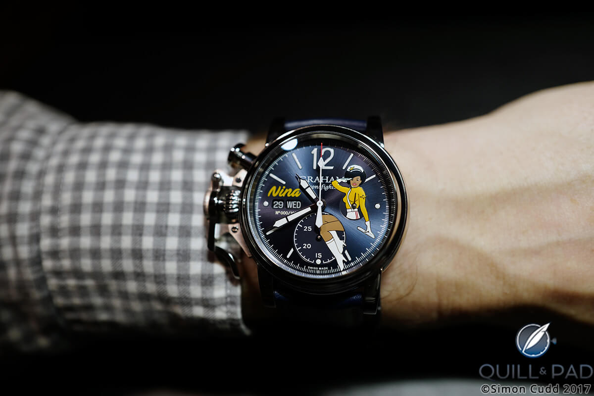 Graham Chronofighter Vintage Nose Art wristshot