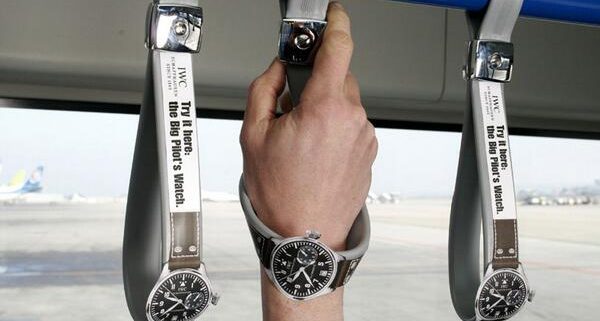 A bus strap turns into an interactive IWC Big Pilot