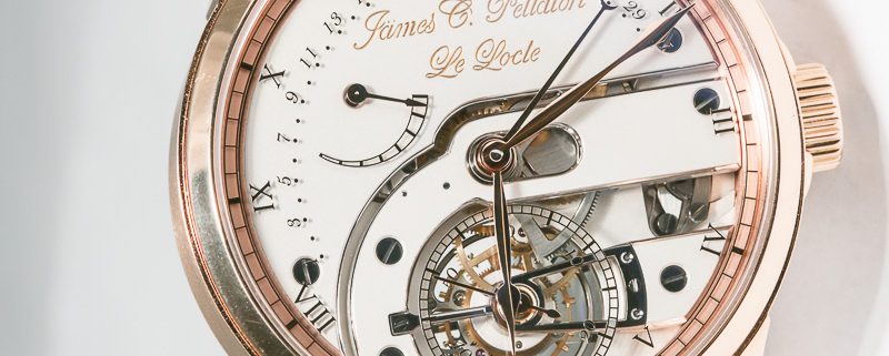 James Pellaton Chronometre Royal Marine tourbillon in red gold