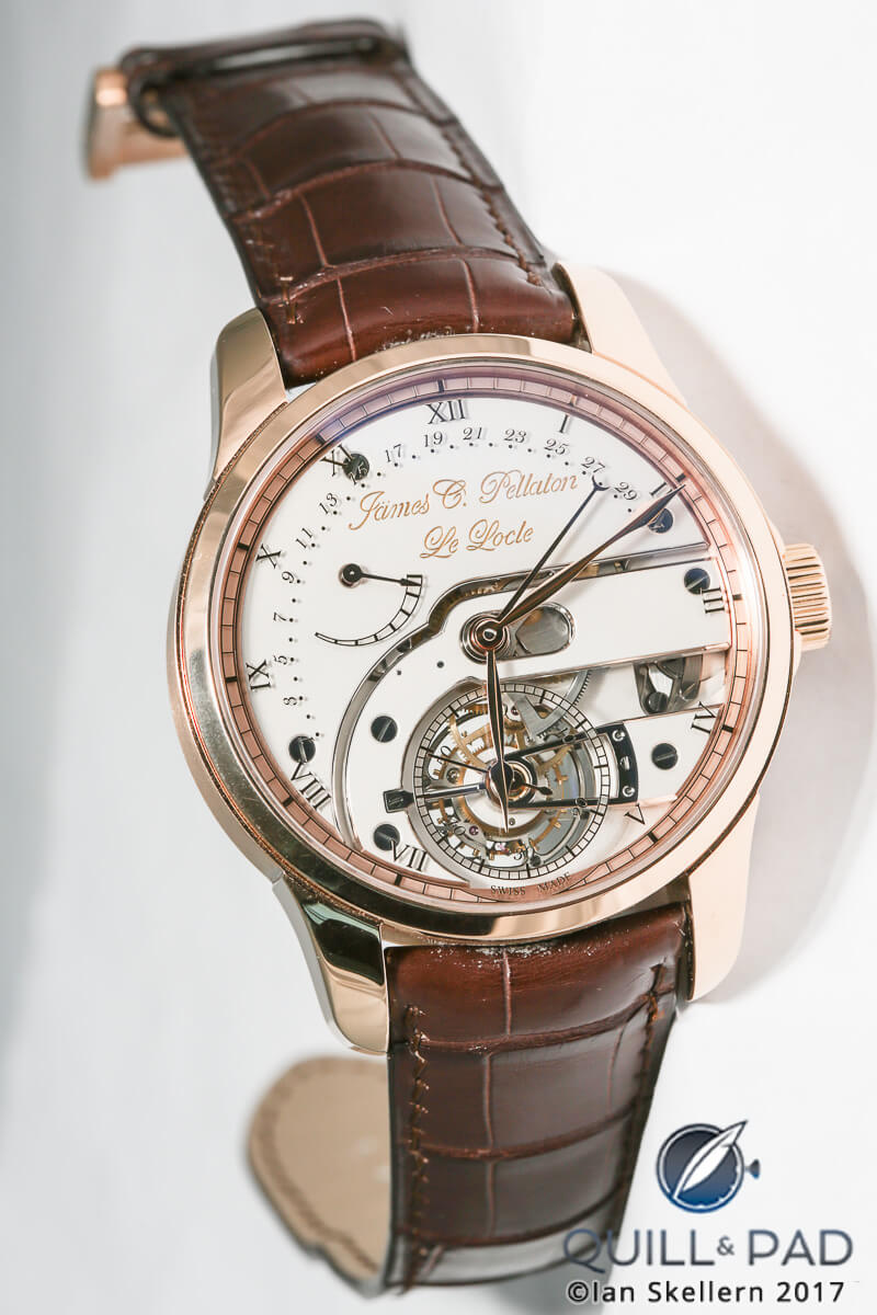 James Pellaton Chronometre Royal Marine tourbillon in red gold
