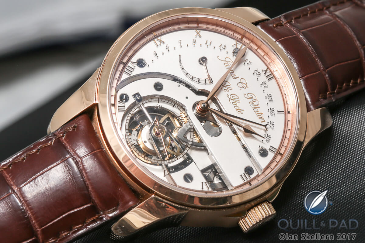 James Pellaton Chronometre Royal Marine tourbillon in red gold