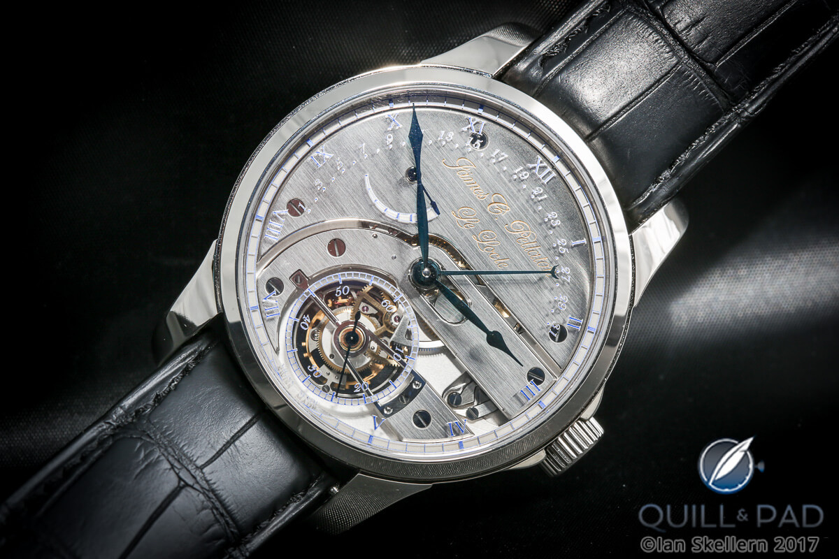 James Pellaton Chronometre Royal Marine tourbillon in white gold