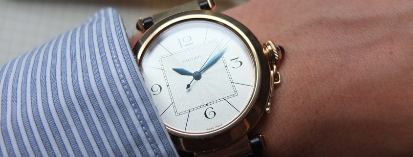 Pasha de Cartier 42 on the wrist