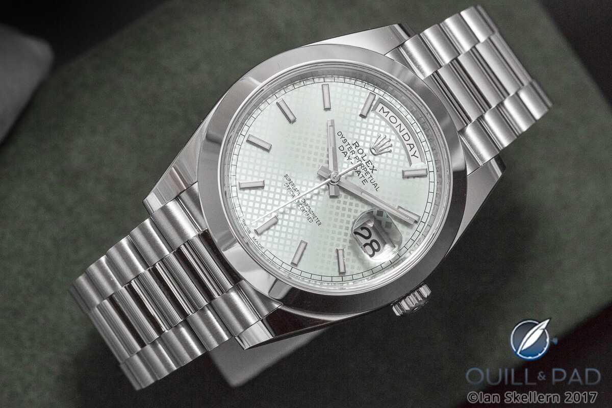 Rolex Oyster Perpetual on metal bracelet