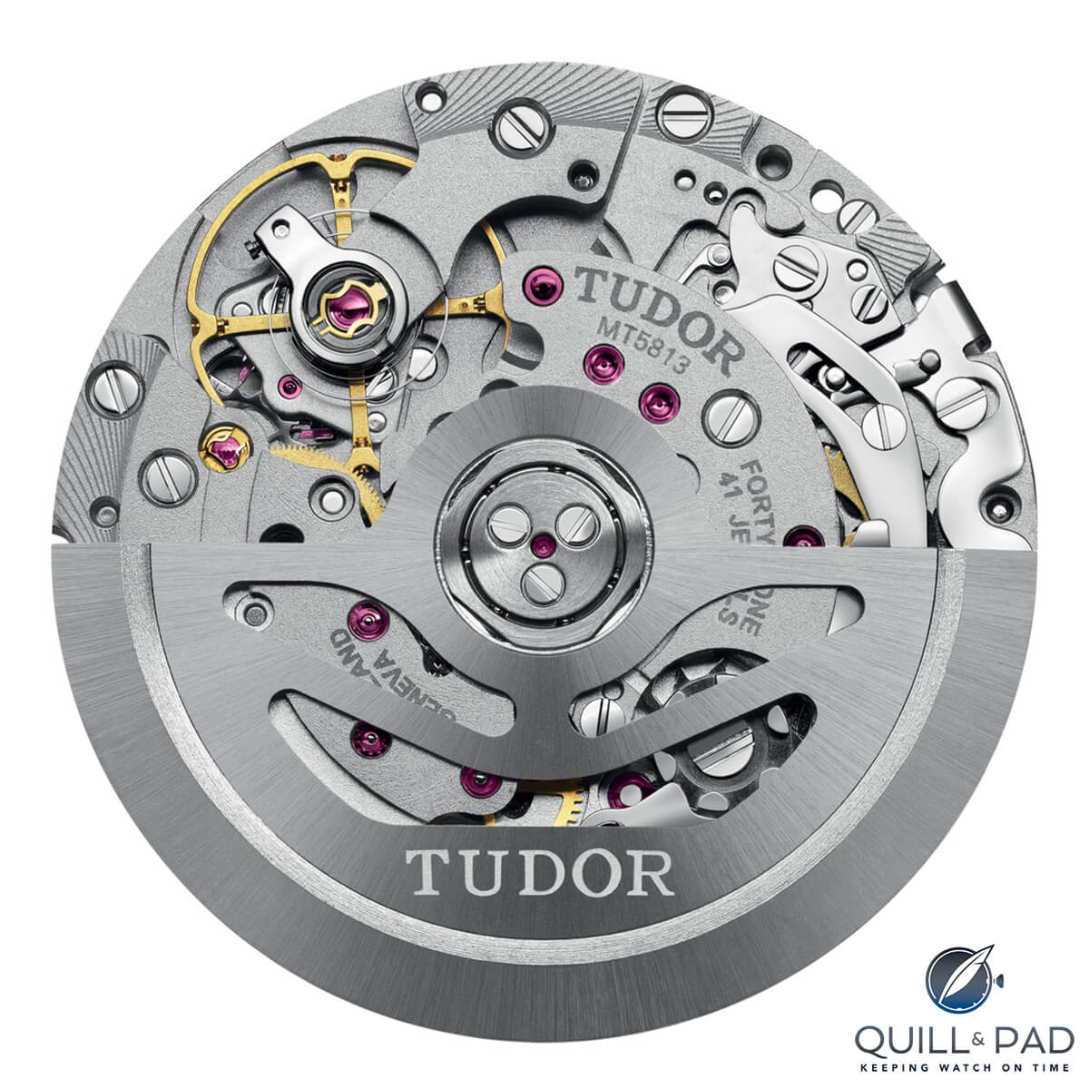 The Tudor Caliber MT5813 chronograph movement is based on the Breitling B01