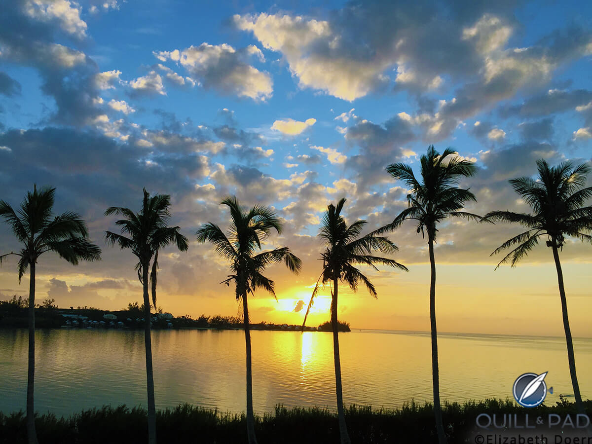 With the very changeable weather in Bermuda come spectacular sunsets at times
