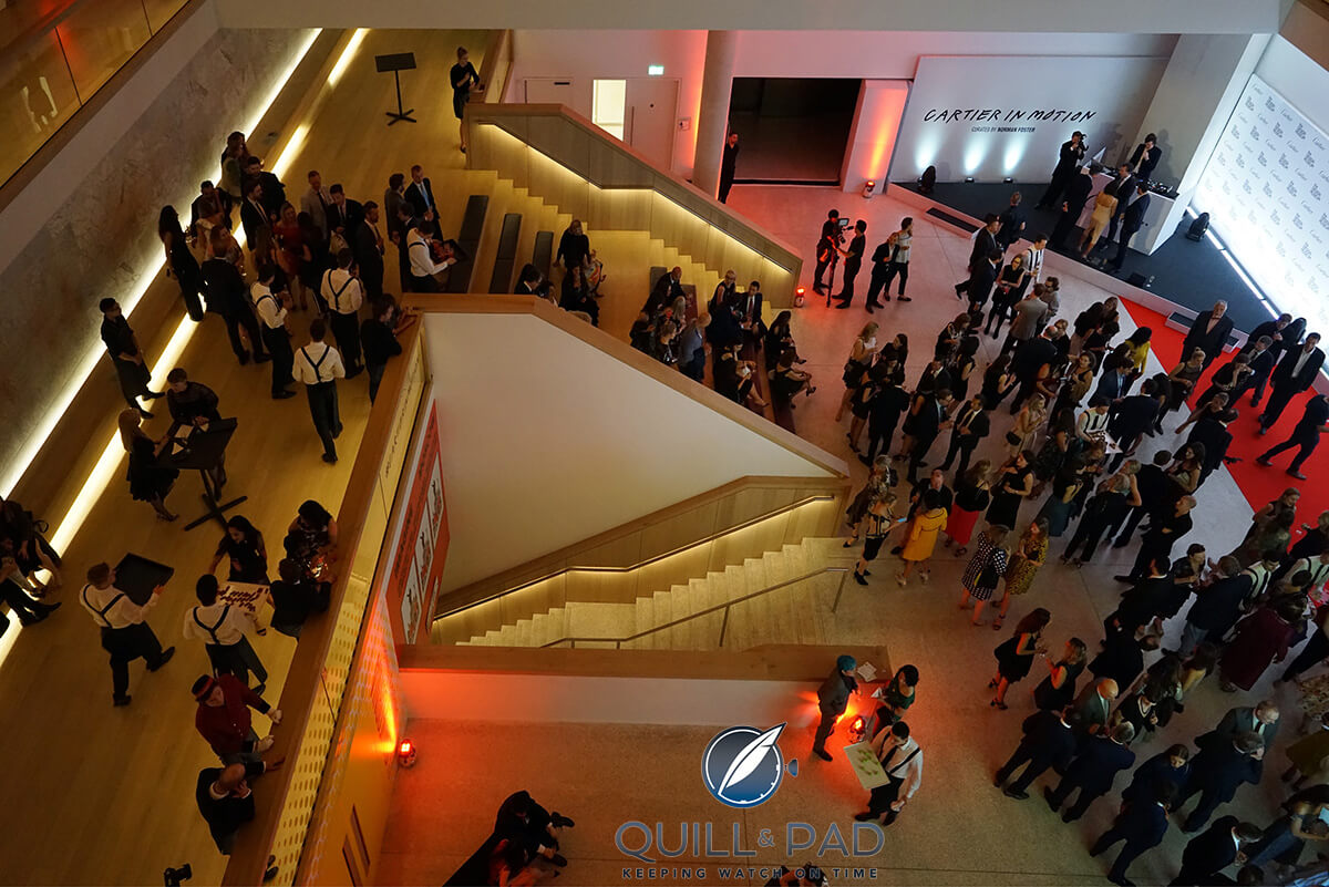 Opening party at the 'Cartier in Motion' exhibition at the London Design Museum (photo courtesy George Cramer)