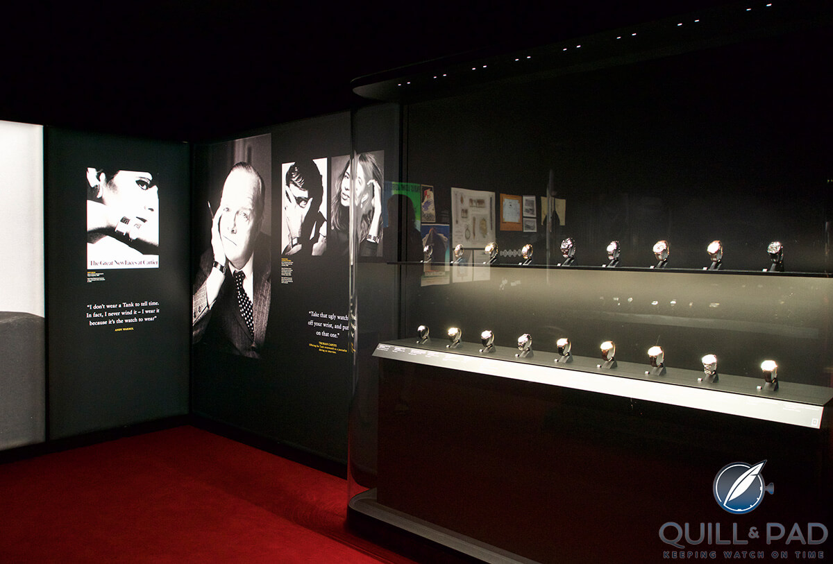 Display at the 'Cartier in Motion' exhibition at the London Design Museum (photo courtesy George Cramer)