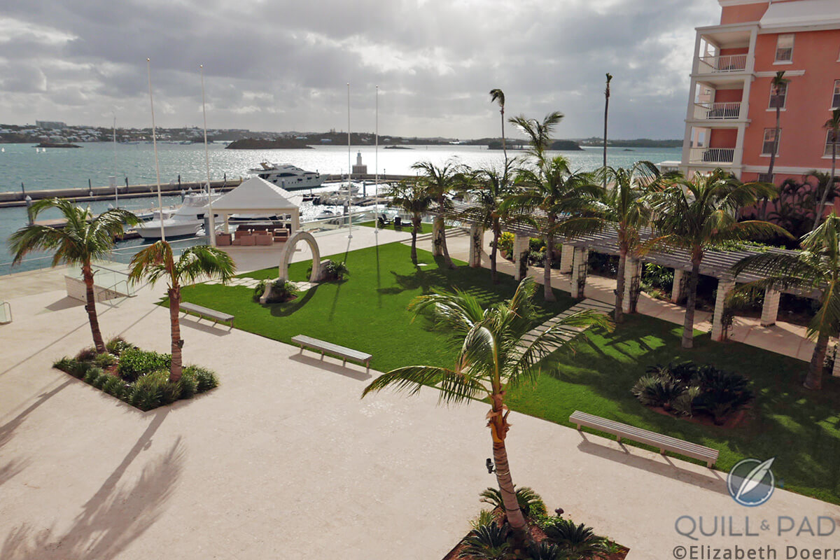 The view from the balcony of my room at the Hamilton Princess & Beach Club in Bermuda