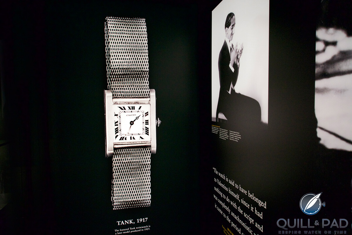 Part of the Tank display at the 'Cartier in Motion' exhibition at the London Design Museum