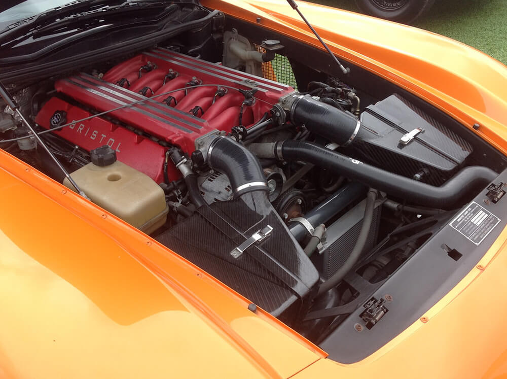A Dodge/Chrysler V10 engine powers the Bristol Fighter