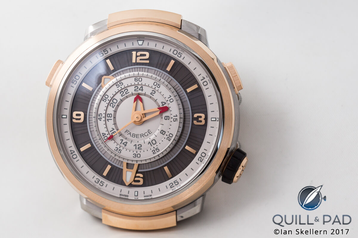 Fabergé Visionnaire Chronograph in pink gold/titanium