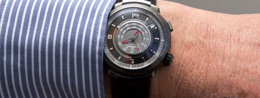 Fabergé Visionnaire Chronograph ceramic/titanium on the wrist