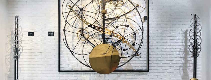Florian Schlumpf Wall Machine at the MB&F MAD Gallery in Geneva