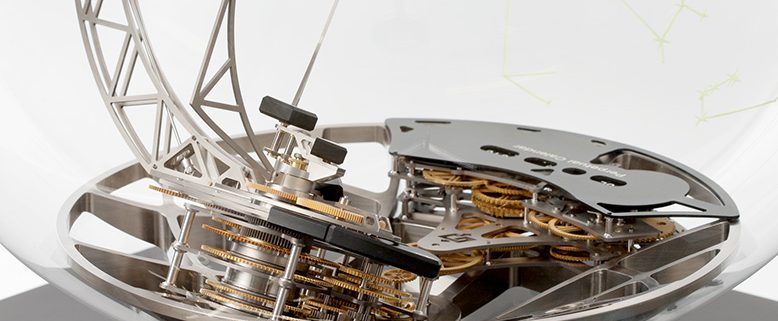 Panerai Jupiterium planetarium with terrestrial perpetual calendar in the base
