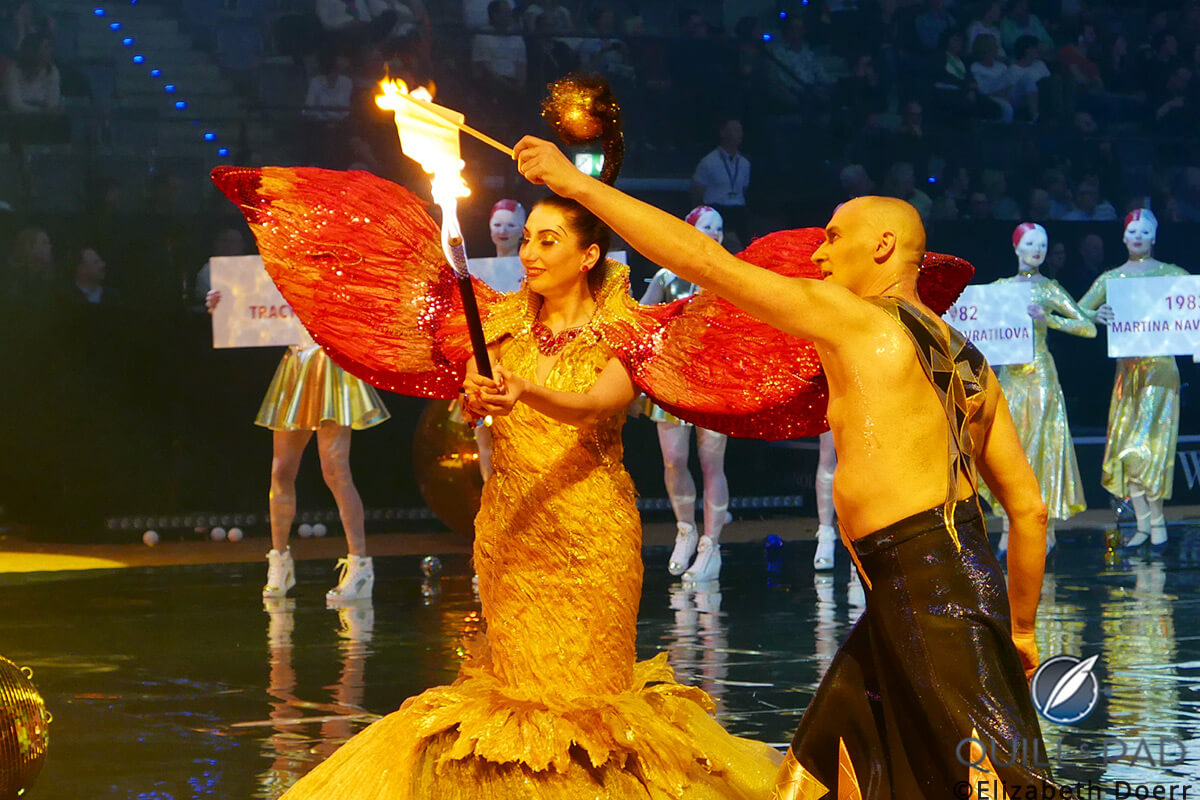 Cirque du Soleil performing at Celebration Night at the Porsche Grand Prix 2017