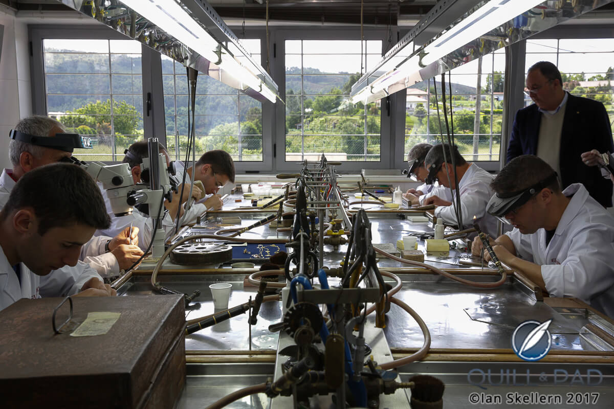 António Moura surveys the intricate work accomplished by Eleuterio’s artisans in Travassos, Portugal