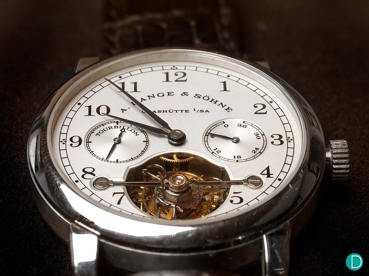 A. Lange & Söhne Tourbillon Pour Le Mérite in stainless steel (photo courtesy Peter Chong/Deployant)
