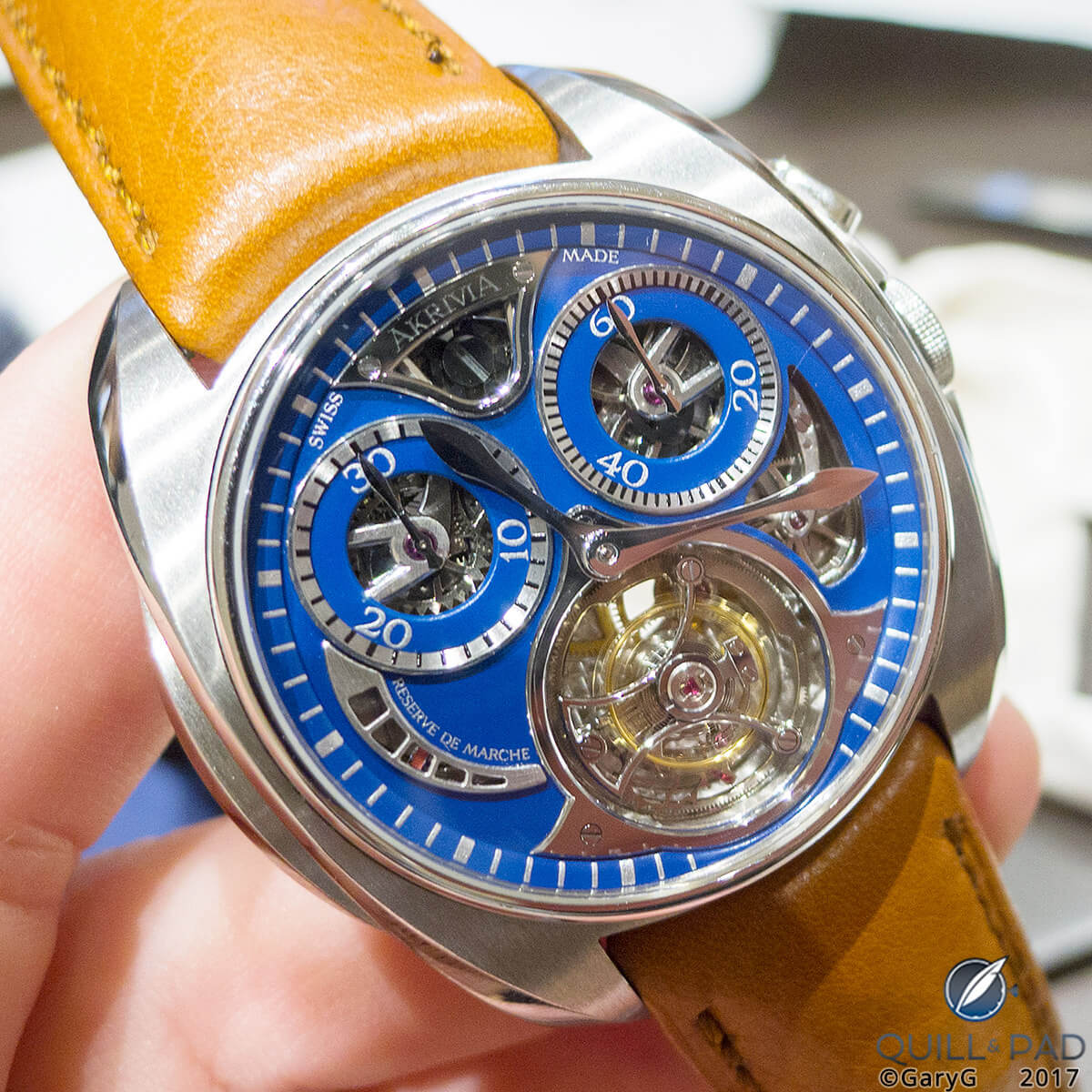 Living color: Akrivia Tourbillon Monopusher Chronograph