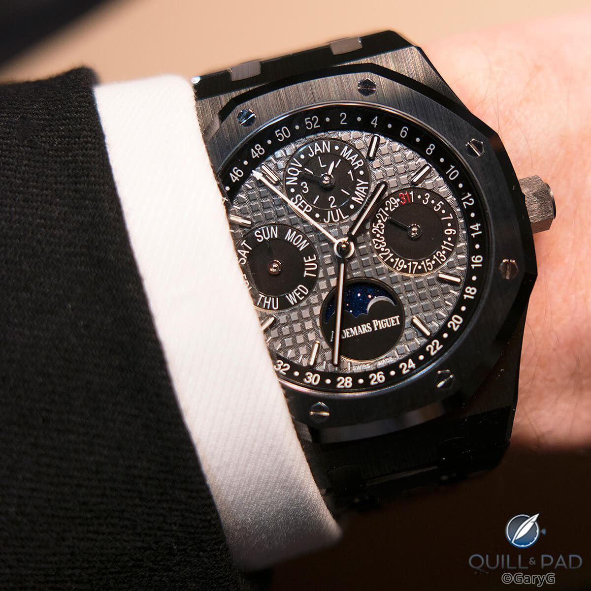 Audemars Piguet Royal Oak Ceramic Perpetual Calendar, photographed at SIHH 2017