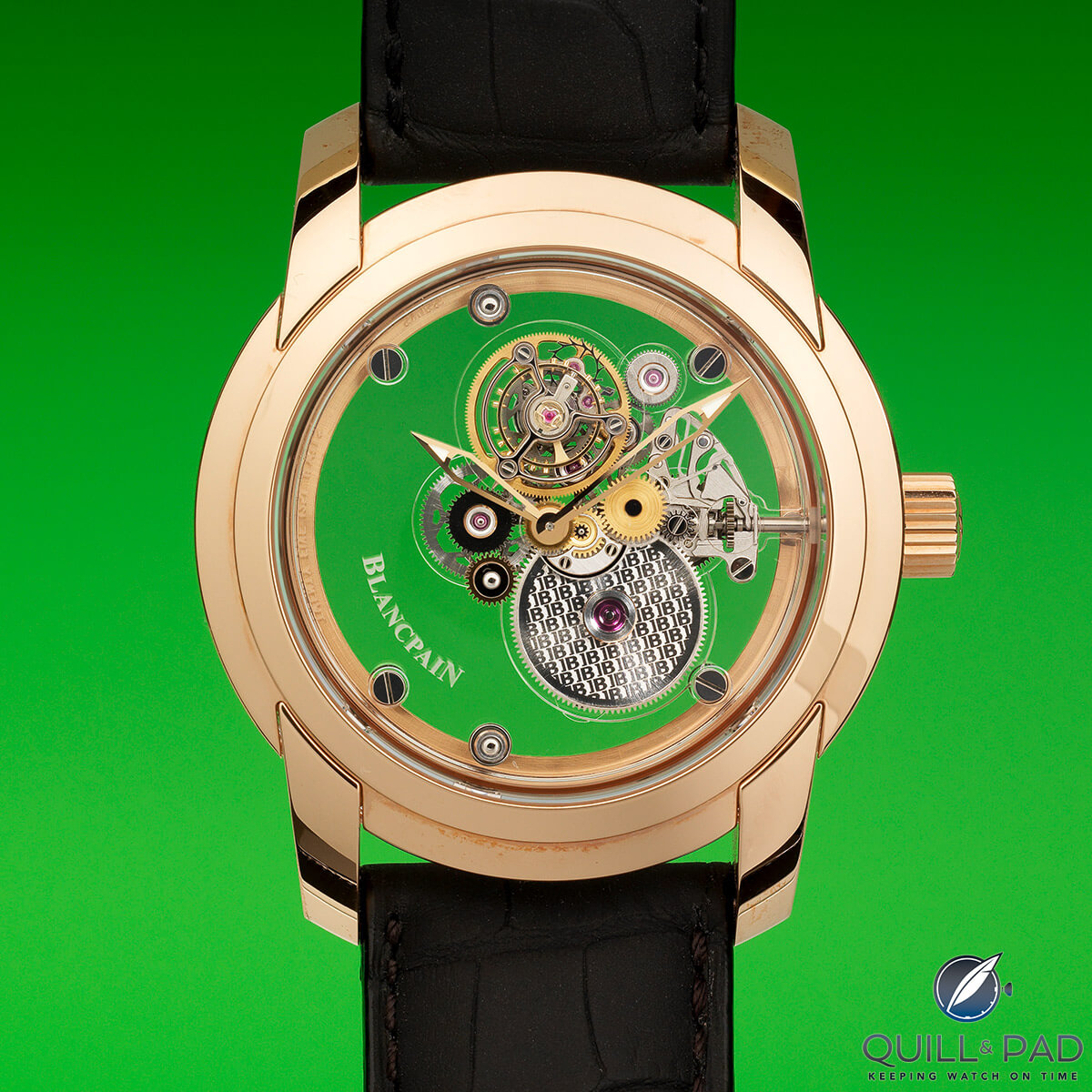This Blancpain L-evolution Tourbillon Carrousel Saphir Volant Une Minute is Lot 58 at the Bonham's June 21, 2017 “Fine Watches and Wristwatches” London sale