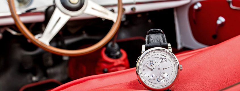 Unique Lange 1 Timezone presented to Corrado Lopresto, winner of the 2017 Concorso d’Eleganza at the Villa d’Este Concorso d’Eleganza on Lake Como, Italy
