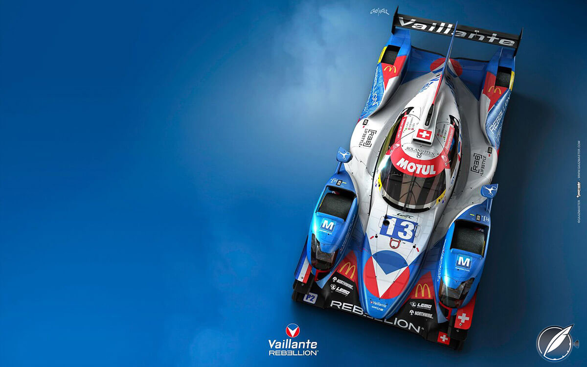 Rebellion Racing Oreca 7 LMP2 endurance race car