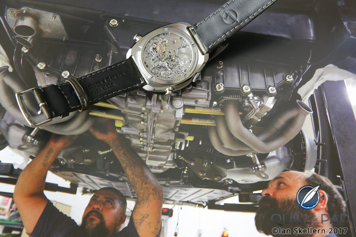 Singer Reimagined Track 1 chronograph (background photo by Antonio Alverdia from the book 'More Than 10')