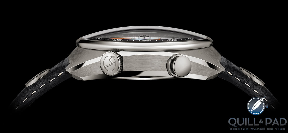 Beautiful 911 inspired curves of the Singer Reimagined Track 1 case
