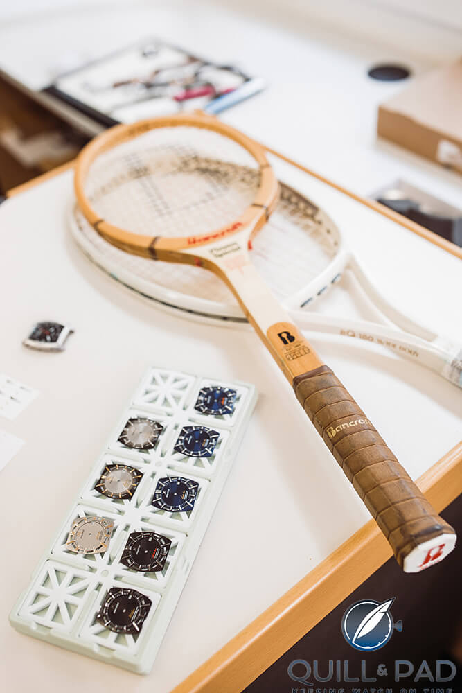 Navratilova Bancroft racquet and dials for the Avantist Legend Series Martina Navratilova 1987