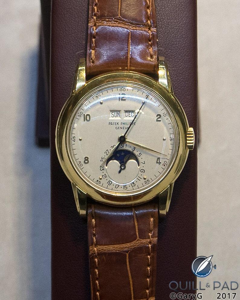 Please tell Santa: Patek Philippe Reference 2497 first-generation perpetual calendar for sale at Christies’ Patek Philippe-specific exhibition, July 2017