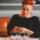 New jury member Sara Sandmeier examining a contender for the 2017 Eve's Watch Awards