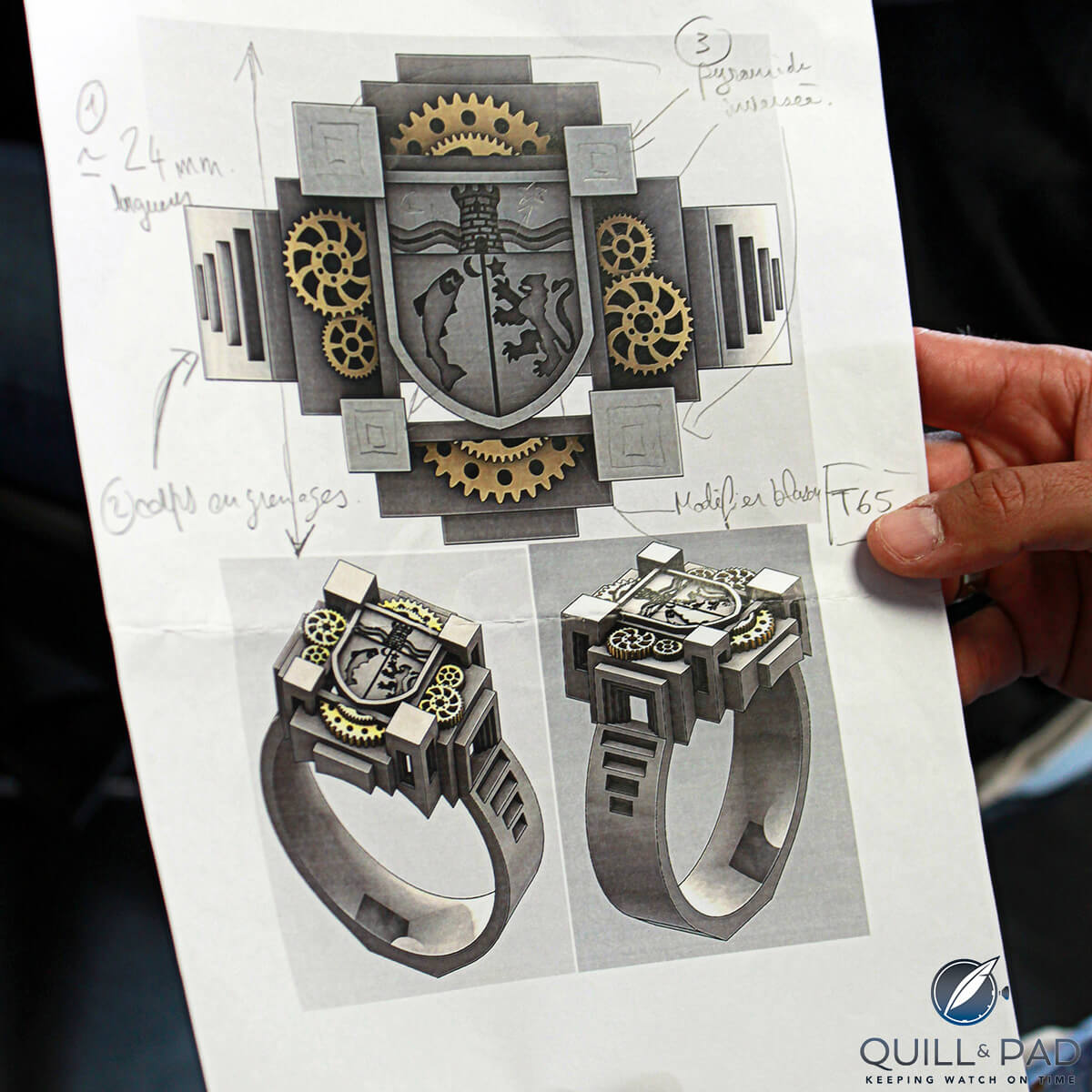 First the jewelry at Tournaire is designed on the computer