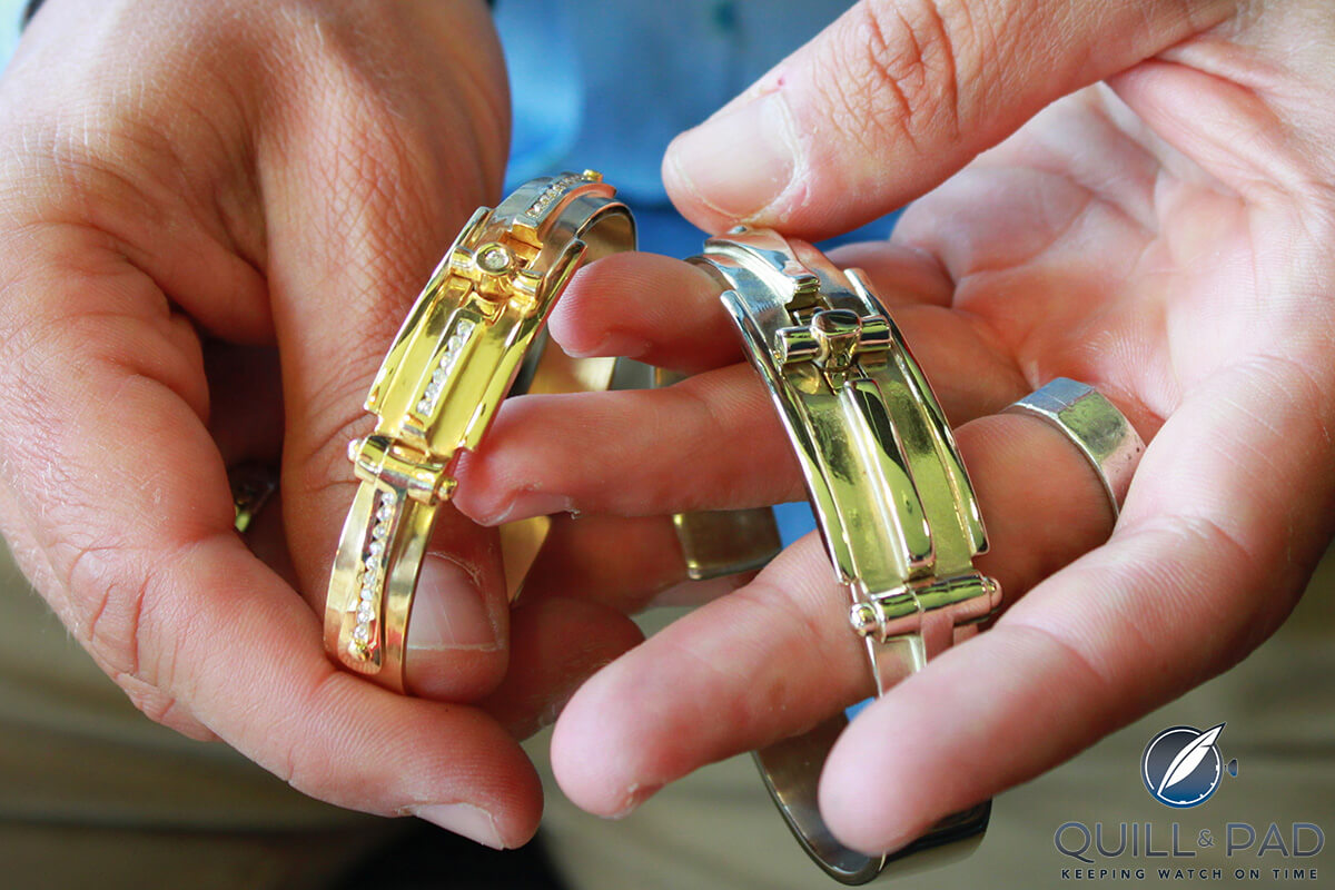 Gold bracelet's from the Tournaire Free collection