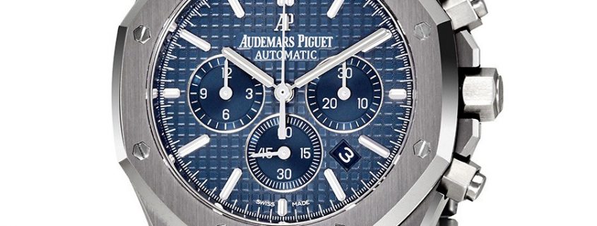 Audemars Piguet Royal Oak Chronograph in stainless steel with blue dial