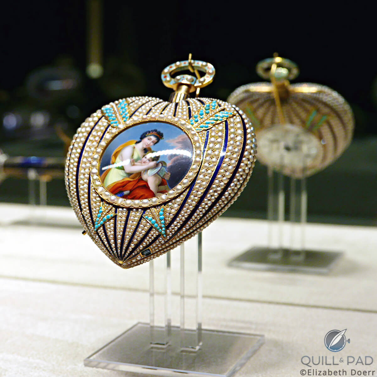 Venus Binding Cupids Wings bejeweled pocket watch from the 2017 Patek Philippe Art of Watches Grand Exhibition in New York