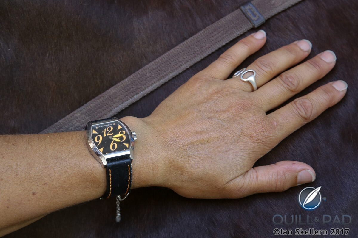 Antoine Preziuso Fire Fly on the wrist
