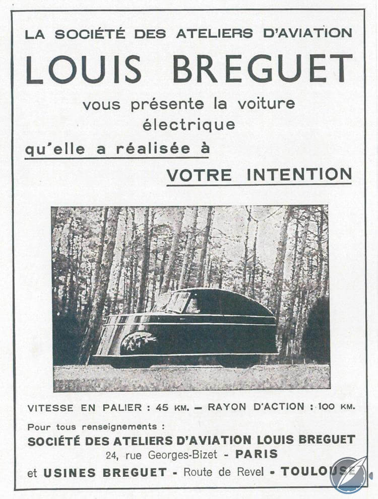 Advertisement for the Breguet A2 (photo courtesy Artcurial)