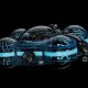 Black Badger AGT Ultra and Super-LumiNova provide a blue lume spectacular when the lights go down on MB&F HM6 Alien Nation