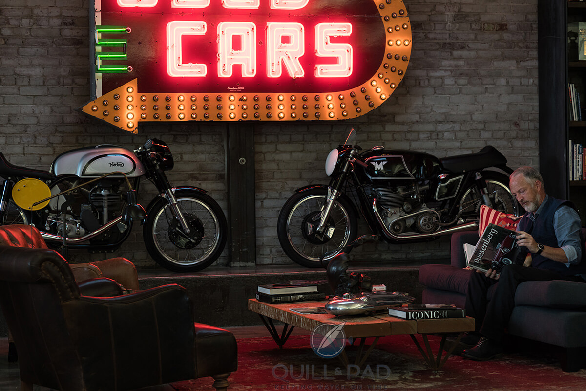 Icon 4x4 founder Jonathan Ward in his man cave