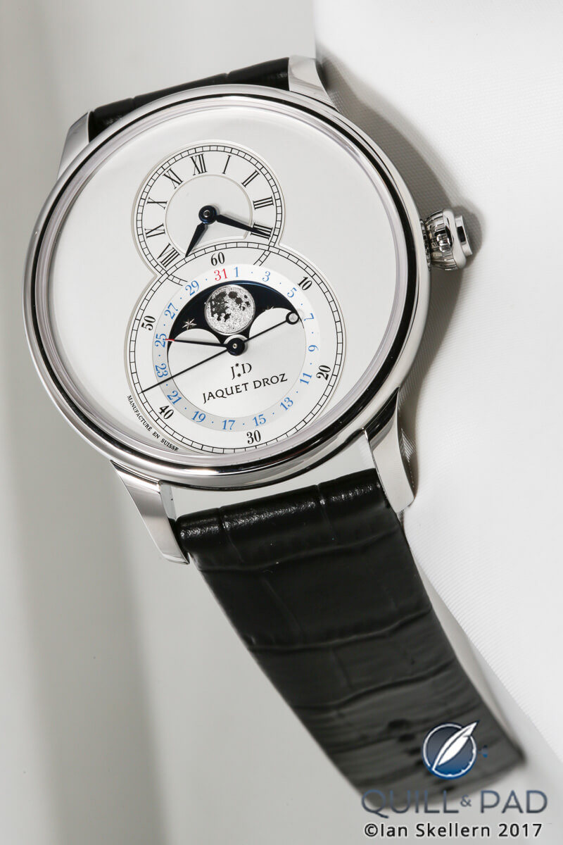 Jaquet Droz Grande Seconde Moon Ivory Enamel in stainless steel