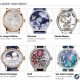Pre-selected Ladies High-Mech watches for the 2017 GPHG are, clockwise from top left above: A. Lange & Söhne Little Lange 1 Moonphase, Chaumet Creative Complication Colombes, Claude Meylan Tortue Petite Fleur, Girard-Perregaux Cat’s Eye Celestial, Graff Mastergraff Floral Tourbillon, and Van Cleef & Arpels Lady Arpels Papillon Automate
