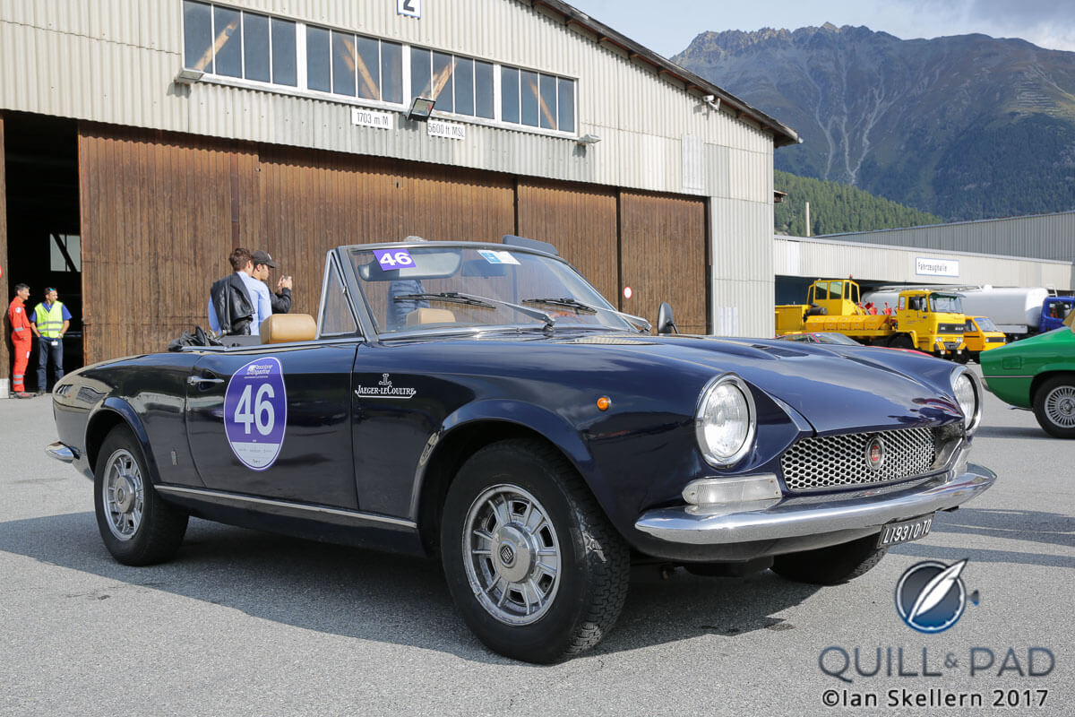 1971 Fiat 124 Sport Spider in the 2017 Passione Engadina rally