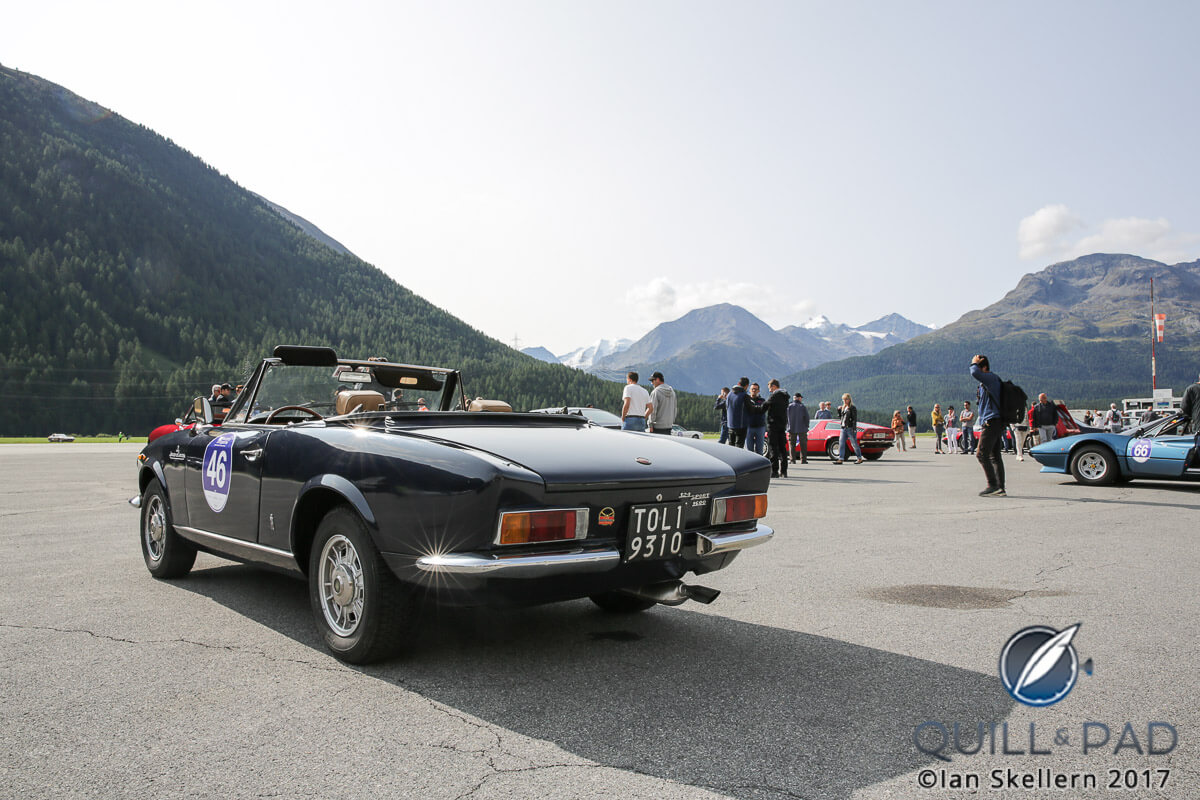 1971 Fiat 124 Sport Spider in the 2017 Passione Engadina rally