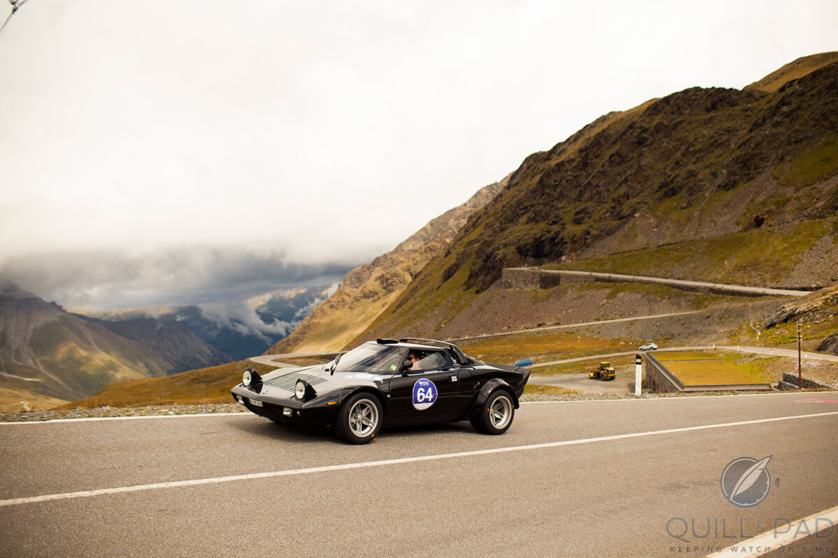 Straight out of Mad Max, a 1977 Lancia Stratos in the 2017 Passion Engadina