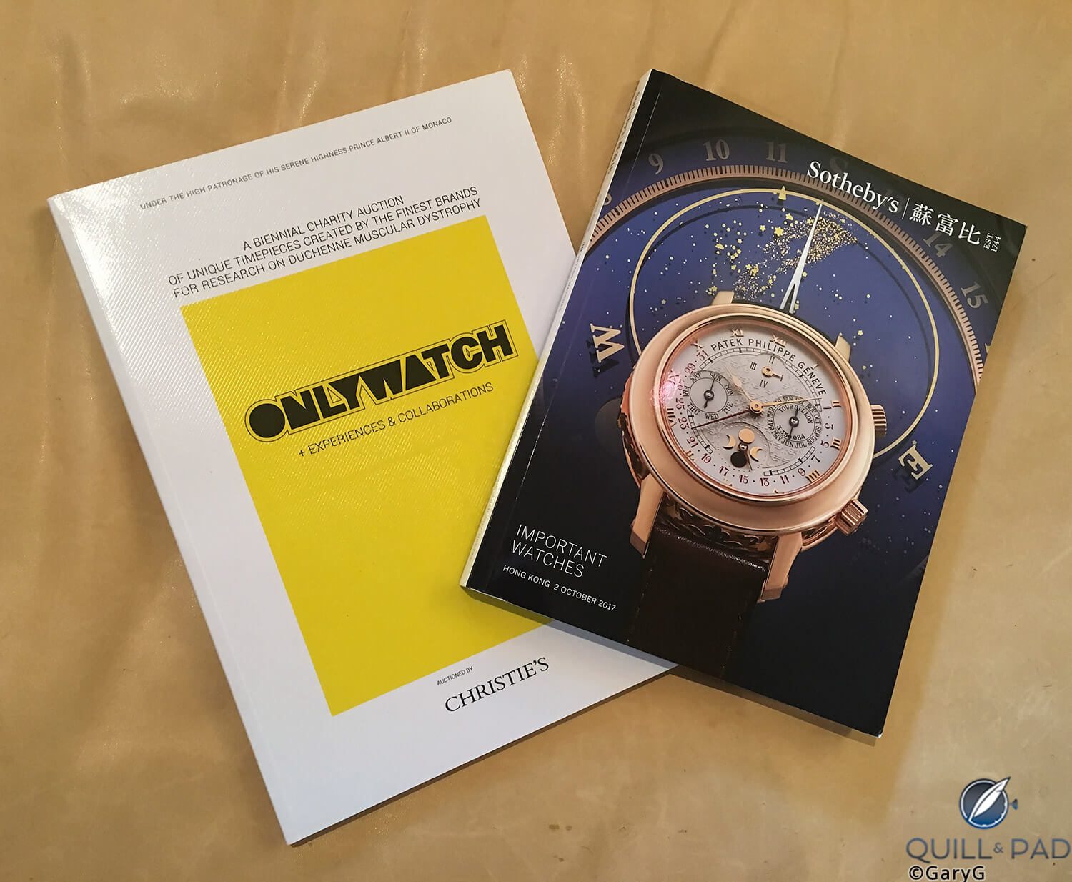 Homework assignment: catalogues from upcoming auctions